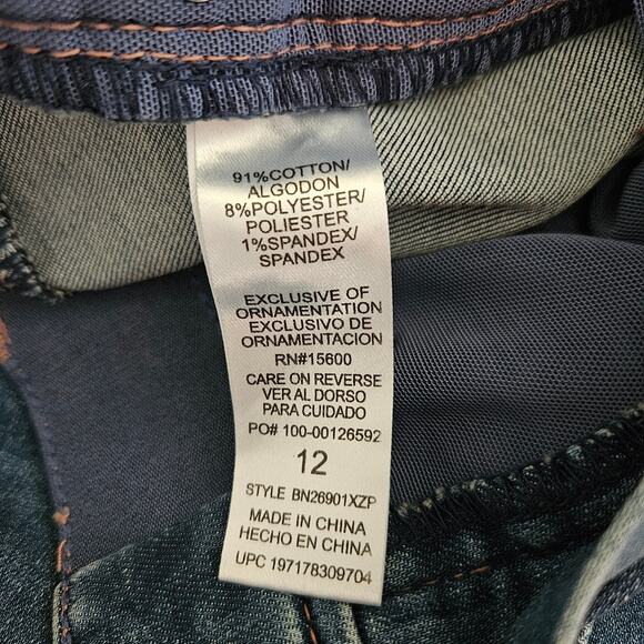 Democracy AB Tech High Waist Wide Leg Jeans Blue Sz 12 NWT - Picture 8 of 10